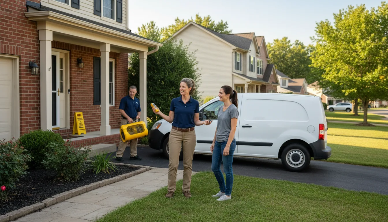 Residential water damage restoration in Cashion, AZ
